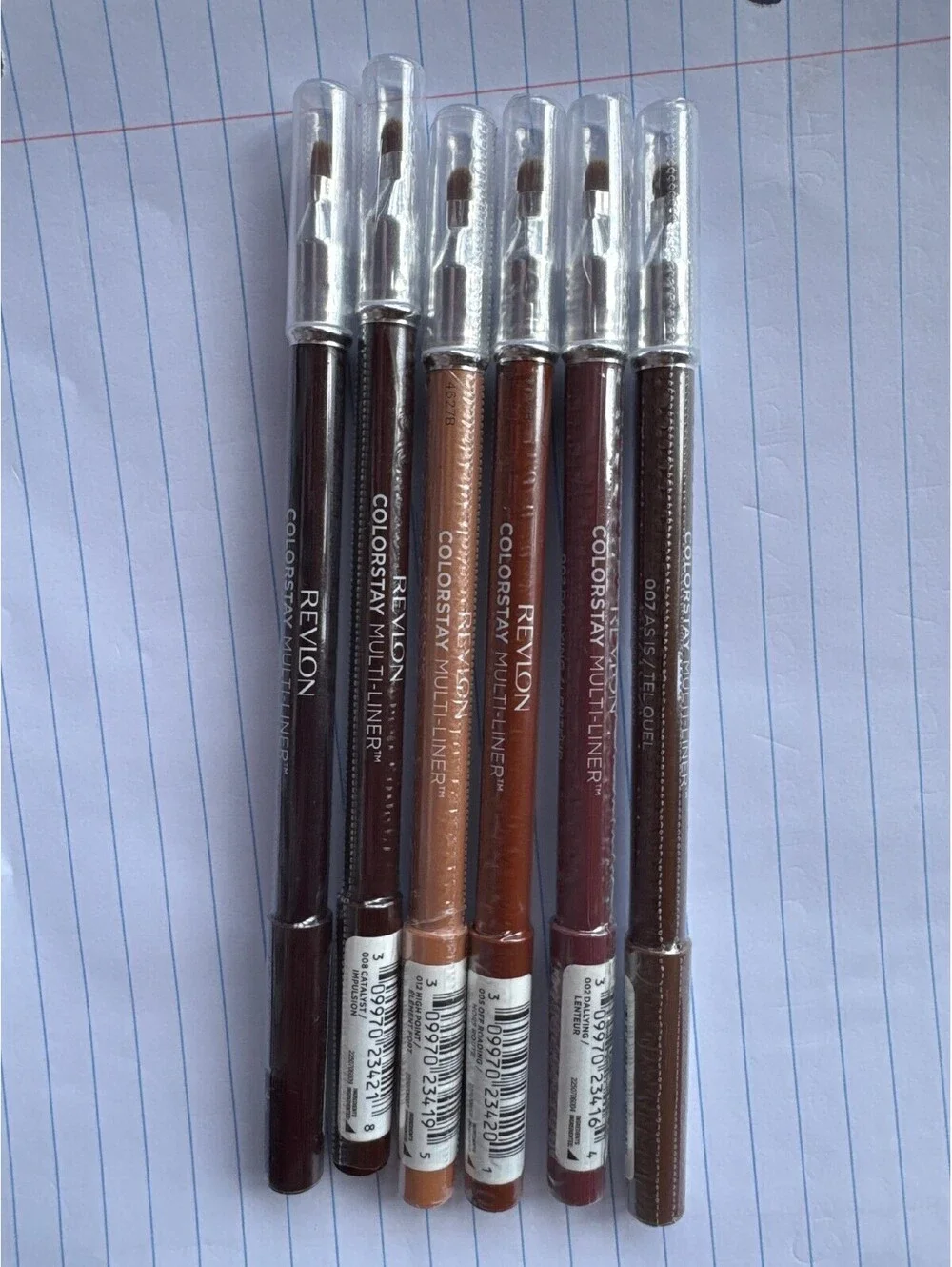 Revlon ColorStay Multi-Liner 6 Pc Lot New Sealed Lip Eye Face Pencil